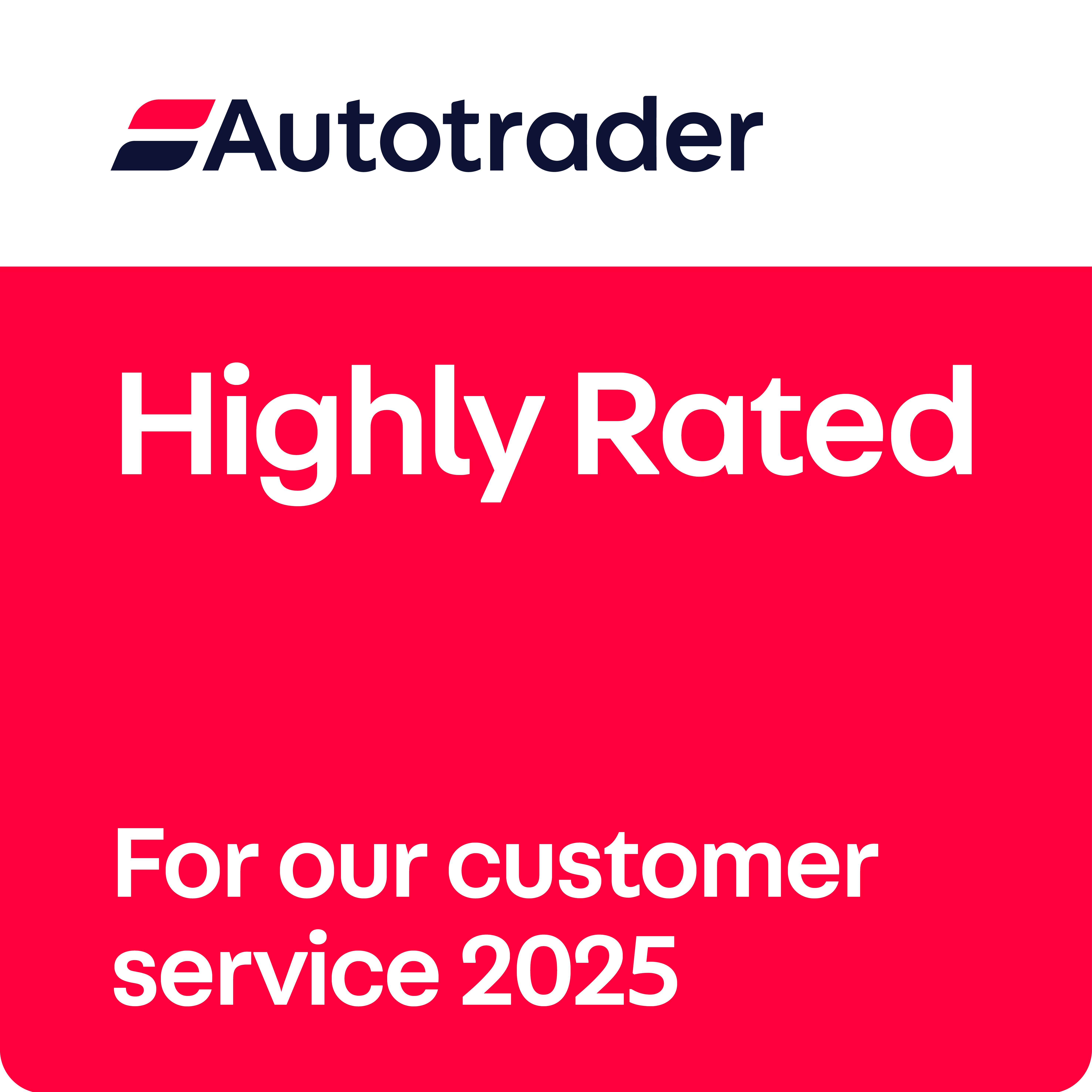 AutoTrader Highly Rated 2025